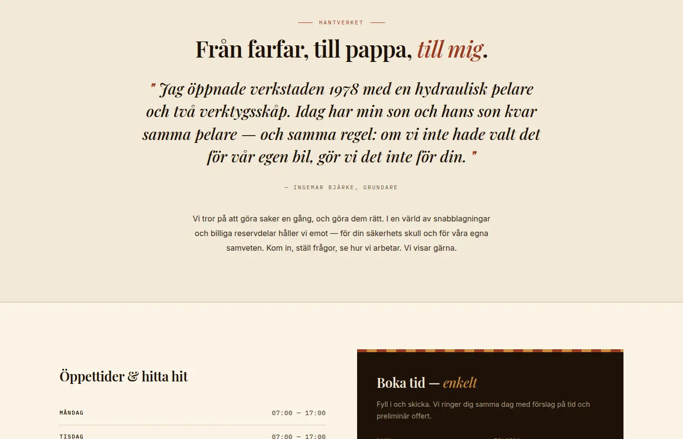Bjärke & Sons mid